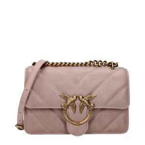 PINKO Pink Leather Crossbody Women's Bag